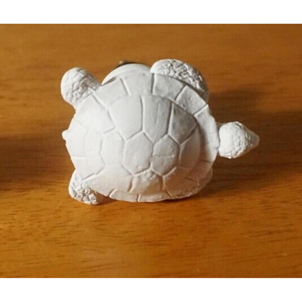 Sea Turtle Drawer Knob Coastal White Beach Nautical Cabinet Hardware Pull New